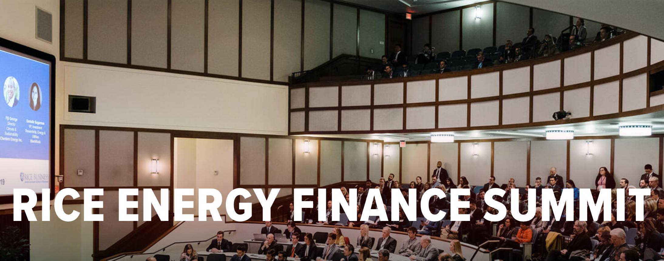 Ahmad Atwan Speaks @ Rice Energy Finance Summit